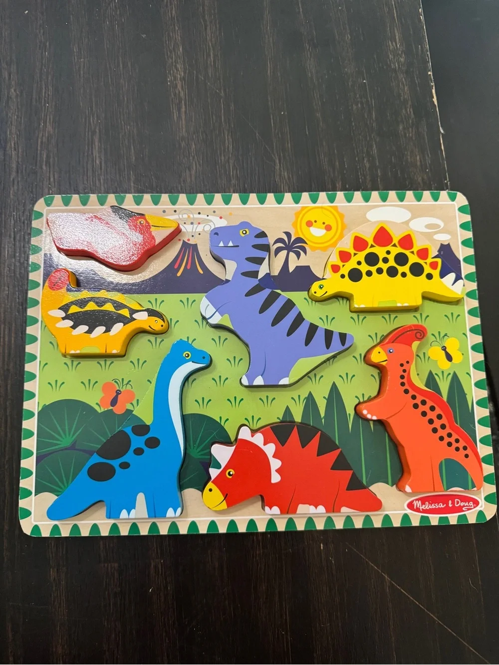 Melissa & Doug Bright color Wooden Puzzle